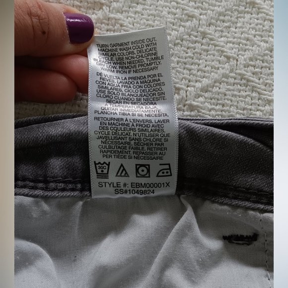 Kensie Jeans Effortless Ankle Mid-Rise Light Gray 8 - Picture 9 of 9